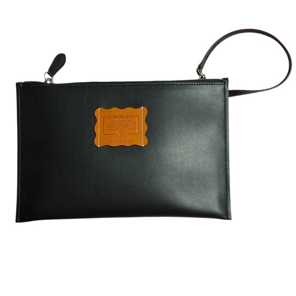 NWT Coachtopia recycled leather tote w/ matching clutch - Picture 2 of 9